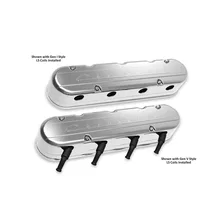 2-Piece "Chevrolet" Script Valve Cover - Gen III/IV LS - Polished image 2