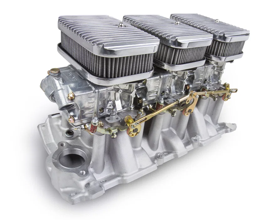 Tri-Power 3x2 SBC Intake and Carburetor Kit