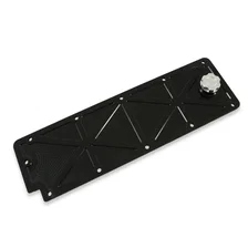 LS Valley Cover with Oil Fill - Black Billet image 1