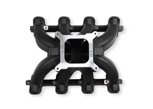 Single Plane Split-Design Race Intake Manifold- GM LS1/LS2/LS6- Black image 3