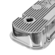 M/T Valve Covers - Vintage Style - Finned - BBC - Polished image 5