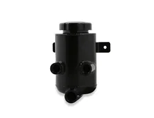 Power Steering Remote Reservoir - Black Aluminum with Bracket image 2