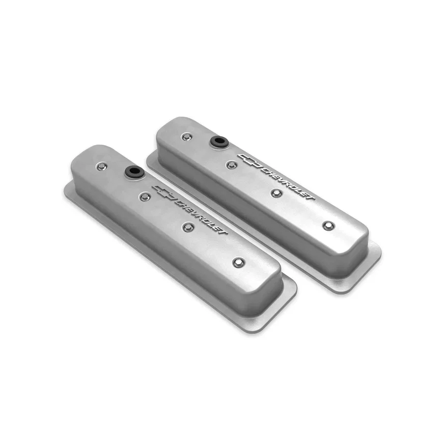 GM Licensed Valve Cover - Muscle Series - SBC - Center Bolt - Natural