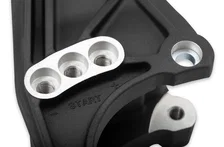 Low-Mount LS Accessory Drive Bracket - Driver's Side P/S & Alt Bracket Black image 4