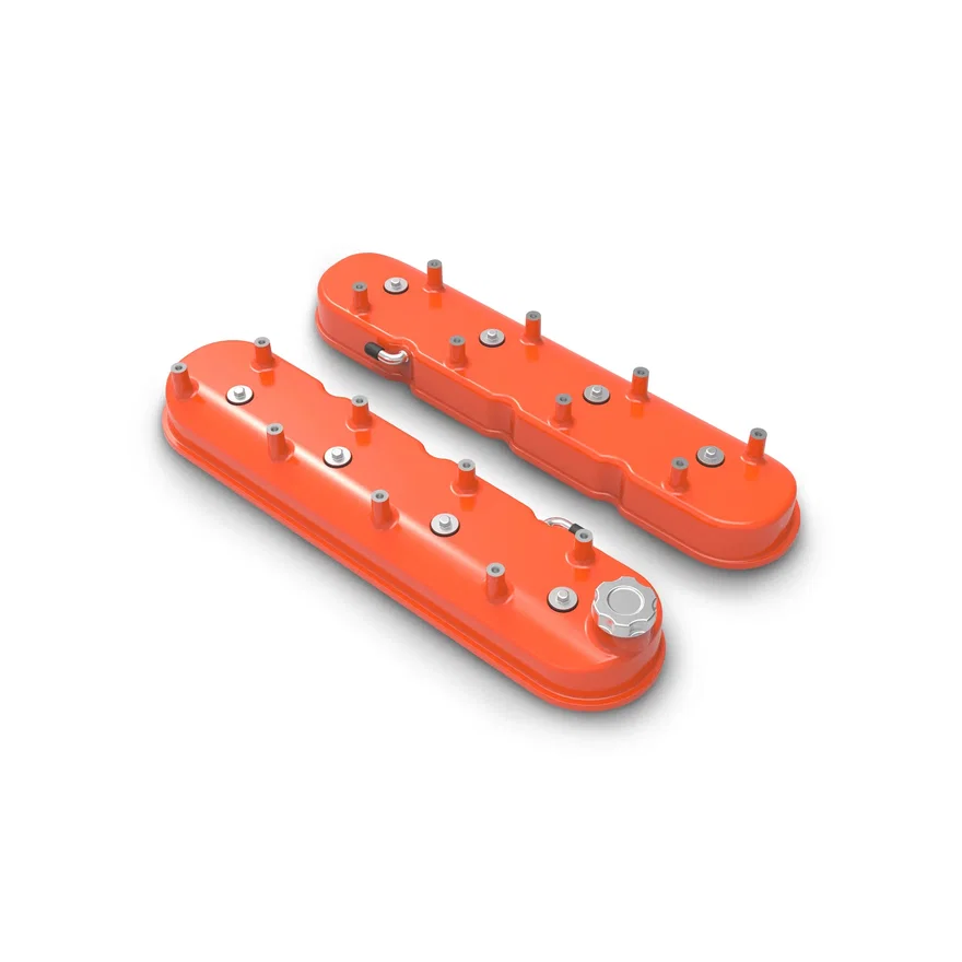 Tall LS Valve Covers - Factory Orange