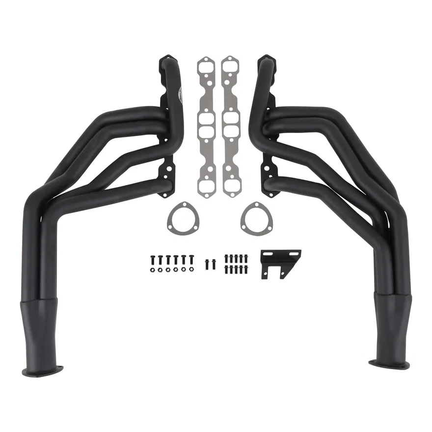 Super Competition Long Tube Headers - Painted for Chevrolet Chevy II