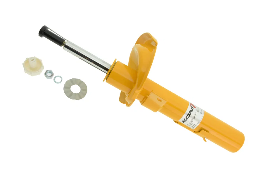 Front Right Sport (yellow) 8741- externally adjustable, low pressure gas full strut for Ford Focus