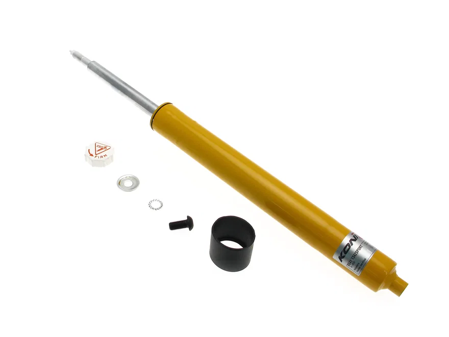 Front Sport (yellow) 8641- externally adjustable, low pressure gas strut insert for BMW