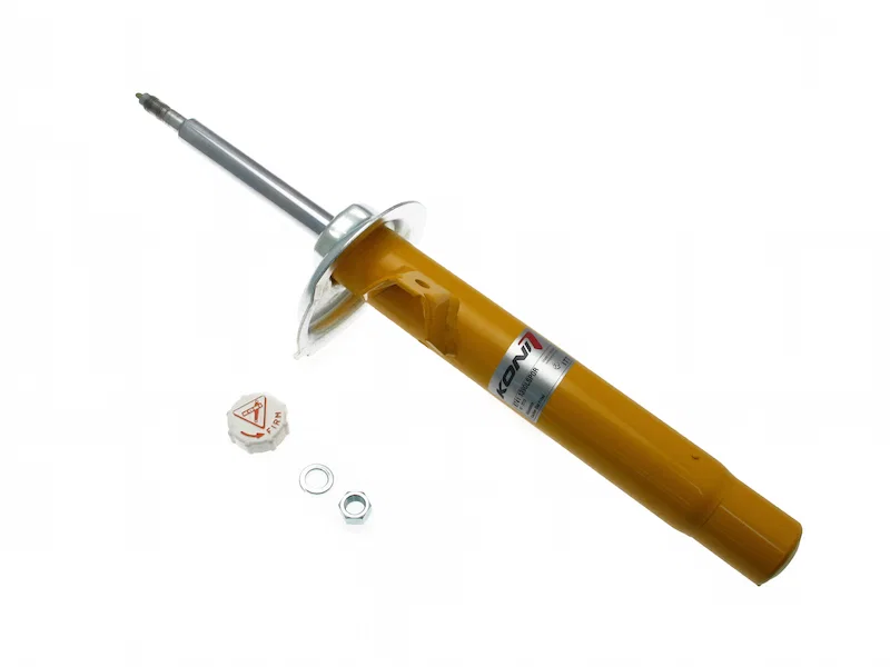 Front Left Sport (yellow) 8741- externally adjustable, low pressure gas full strut for BMW