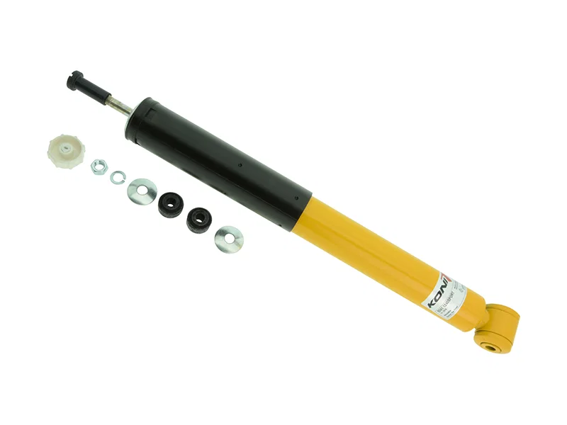 Rear Sport (yellow) 8241- externally adjustable, twin-tube low pressure gas for Ford Mustang