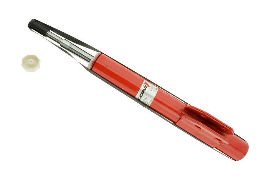 Front Special (red) 8741- externally adjustable, low pressure gas full strut for Ford Mustang