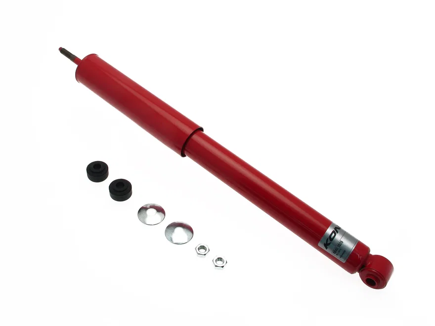 Rear Special (red) 8040- internally adjustable, twin-tube low pressure gas for Ford Mustang