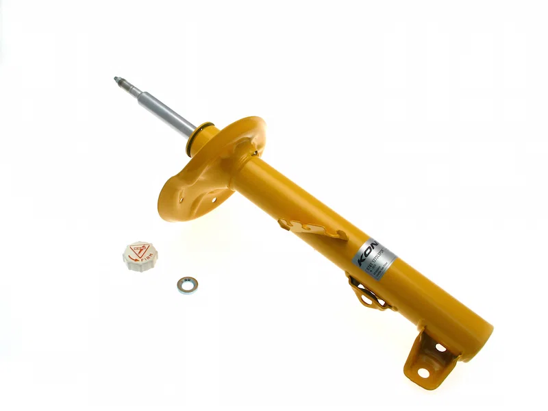 Front Left Sport (yellow) 8741- externally adjustable, low pressure gas full strut for BMW