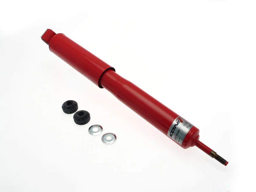 Rear Heavy Track (red) 8240- internally adjustable, twin-tube low pressure gas for Land Rover Defender 90