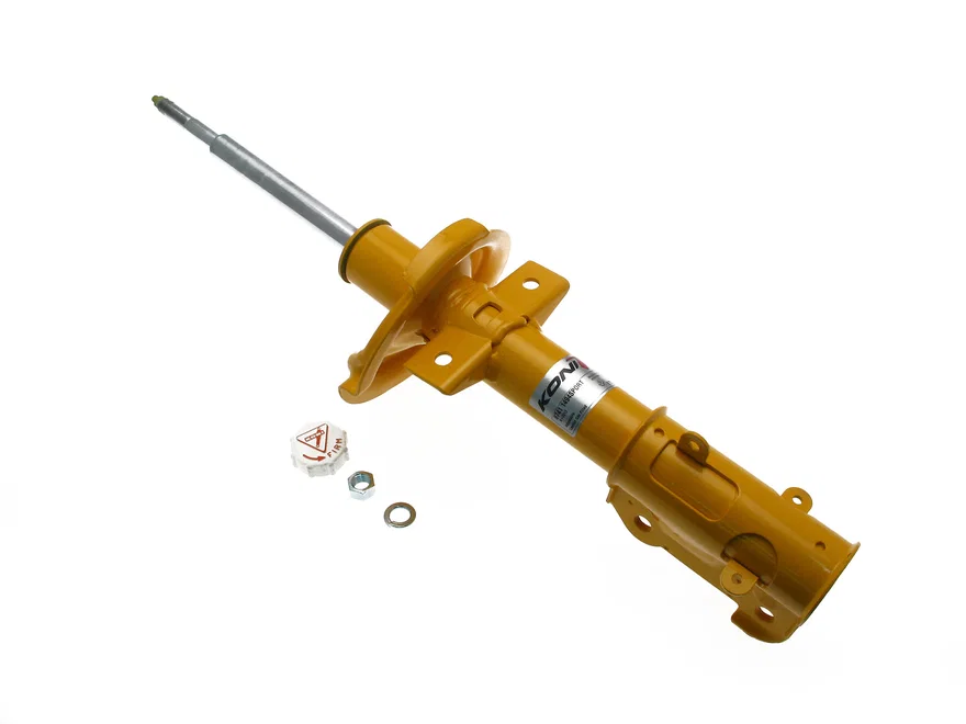 Front Sport (yellow) 8741- externally adjustable, low pressure gas full strut for Ford Mustang