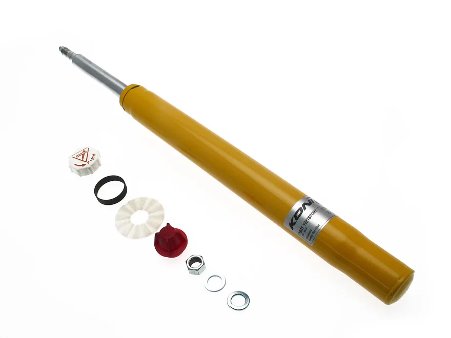 Front Sport (yellow) 8641- externally adjustable, low pressure gas strut insert for BMW