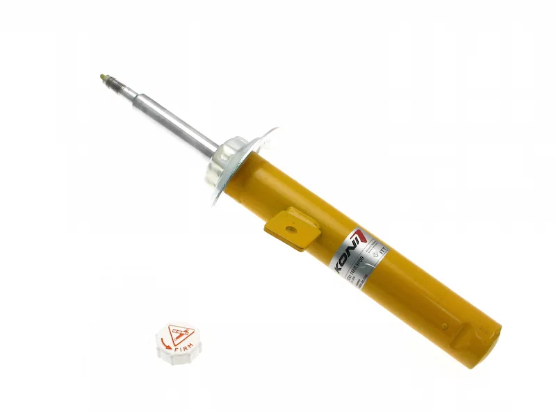 Front Left Sport (yellow) 8741- externally adjustable, low pressure gas full strut for BMW