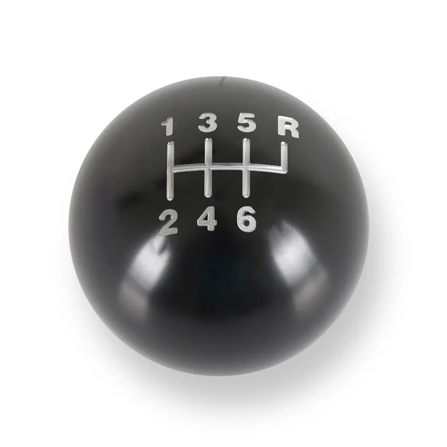 Billet Shift Knob - 6-Speed Pattern - Gloss Black