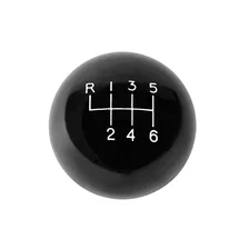 Shift Knob - 6-Speed - Black - Ford image 2