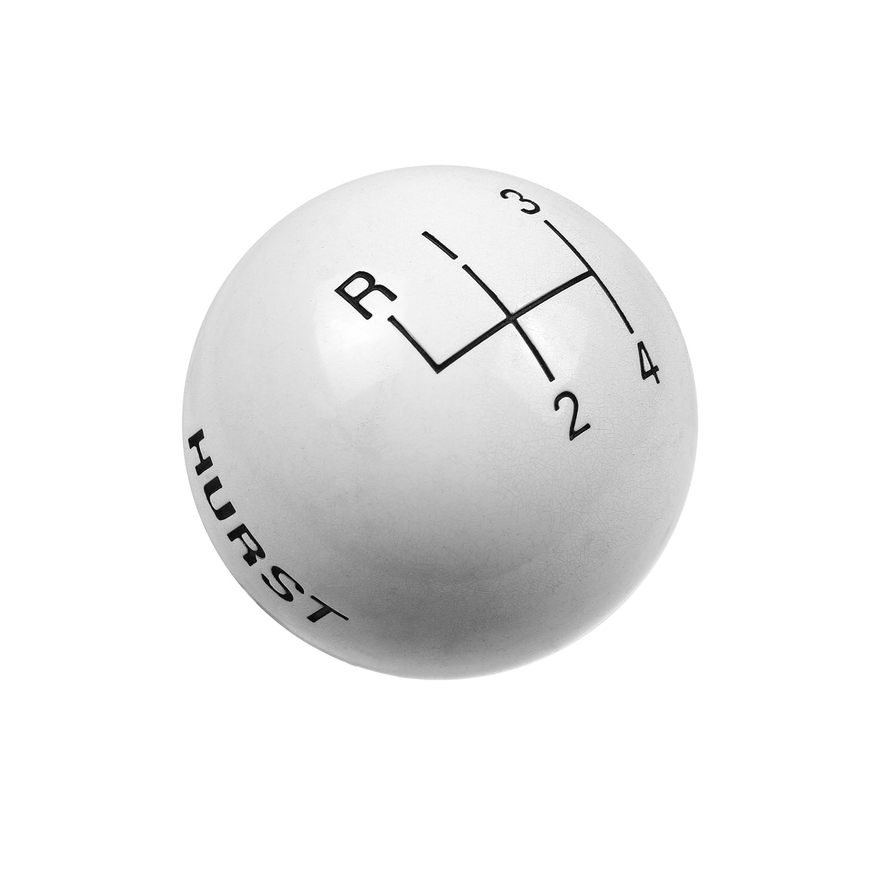 Shift Knob - 4-Speed Pattern - White