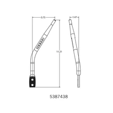 Shifter Stick - Round Bar - Chrome image 6