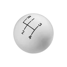 Shift Knob - 4-Speed Pattern - White image 3