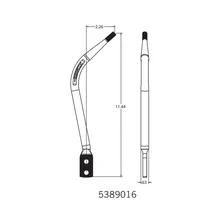 Shifter Stick -  Round Bar - Chrome image 3