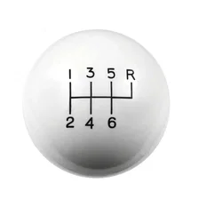 Shift Knob - 6-Speed - White for Chevrolet Corvette image 2