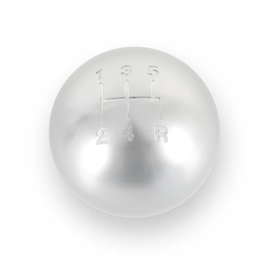 Billet Shift Knob - 5-Speed Pattern - Silver