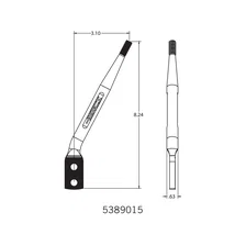 Shifter Stick -  Round Bar - Chrome image 3