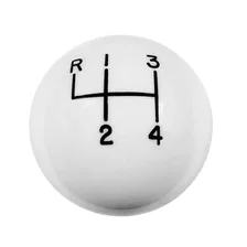 Shift Knob - 4-Speed Pattern - White image 2