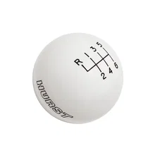 Shift Knob - 6-Speed - White - Ford image 1