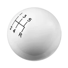 Shift Knob - 5-Speed Pattern - White for Ford Mustang image 3