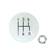 Shift Knob - 5-Speed Pattern - White image 1