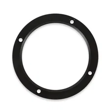 Billet Shifter Boot and Bezel - Round - Black Finish image 6