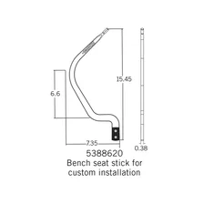 Competition/Plus Shifter Stick - Chrome - Bench Seat Clearance for Chevrolet image 3