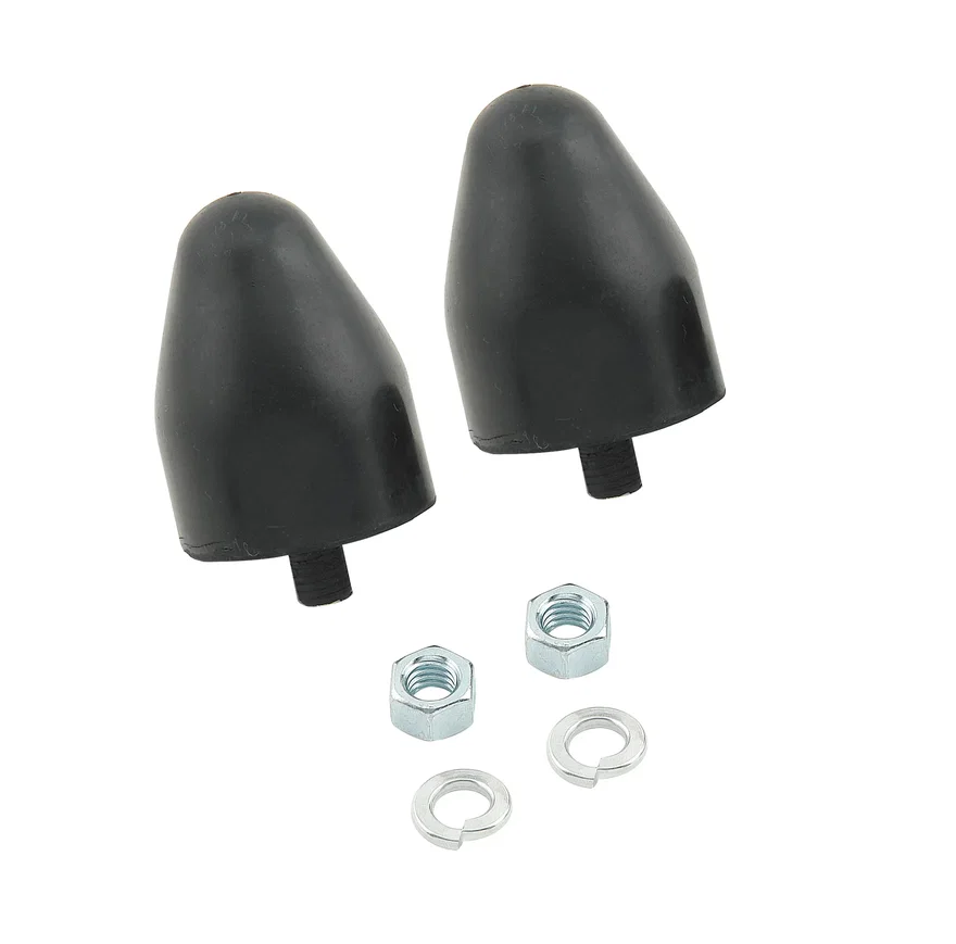 Traction Bar Snubbers - Black Rubber - Large