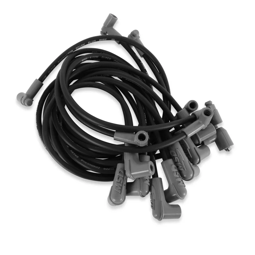 Wire Set, SC Blk, BB Chevy for use with HEI Tower Cap