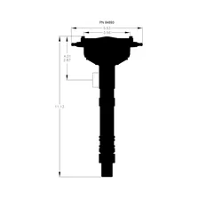 Chevy Crank Trigger Distributor with Black Crab Cap image 5