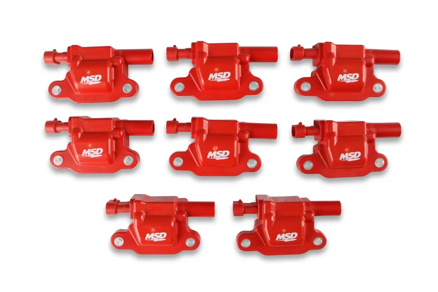 Ignition Coil - Blaster Series - LS2/LS3/LS4/LS7/LS9 Engines - Red - 8-Pack