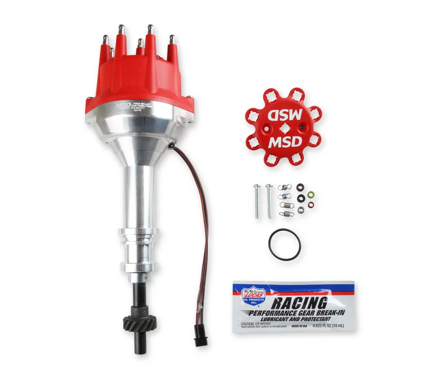Distributor Ford 351C-460, Pro Billet, Small Cap, Steel Gear