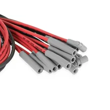 Dual Plug Hemi Wire Set, Red and Black Super Conductor 8.5mm image 4