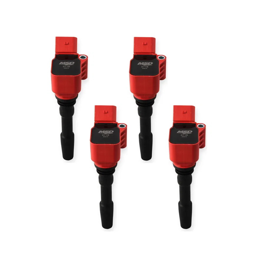 Ignition Coil - Blaster Series - VW / Audi 1.8L/2.0L Engines - Red - 4-Pack
