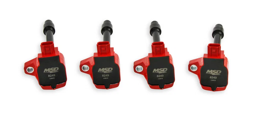 Ignition Coil - Blaster Series - Honda 1.5L/2.0L/2.0L Turbo 4-cyl-Red-4-Pack