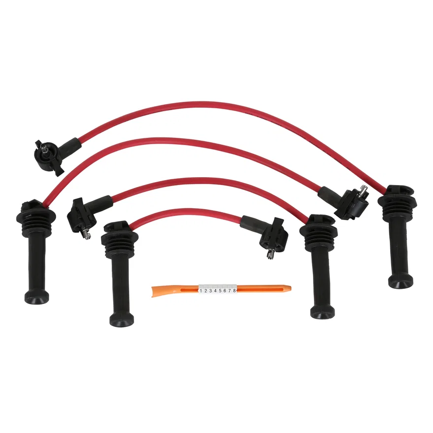 Super Conductor Spark Plug Wire Set, ’98-’01 Ford ZX-2, 2.0L, 4 cyl