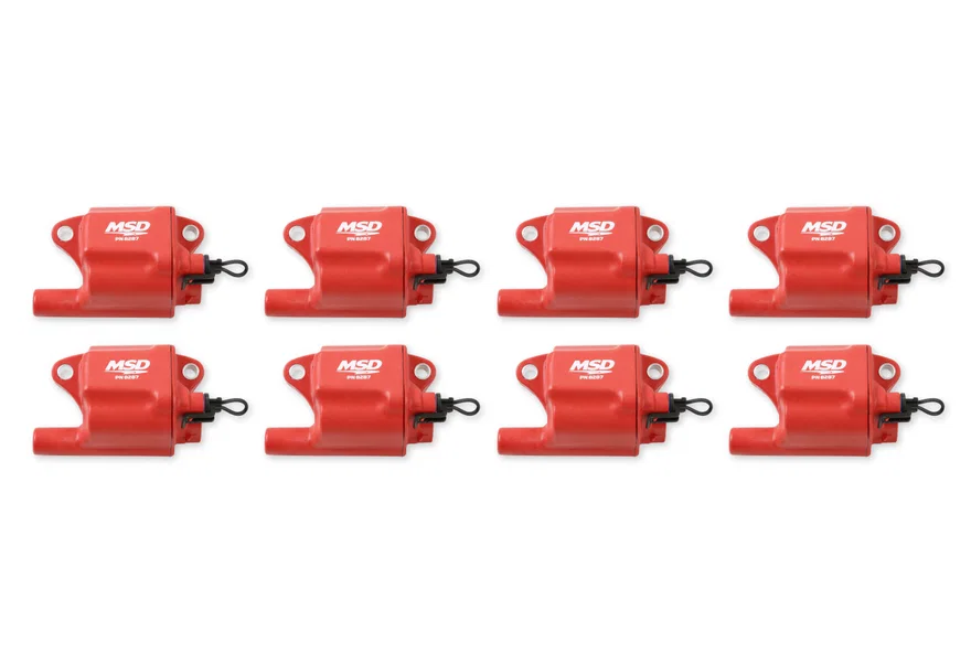 Ignition Coil - Pro Power Series - GM LS2/LS7 Engines - Red - 8-Pack