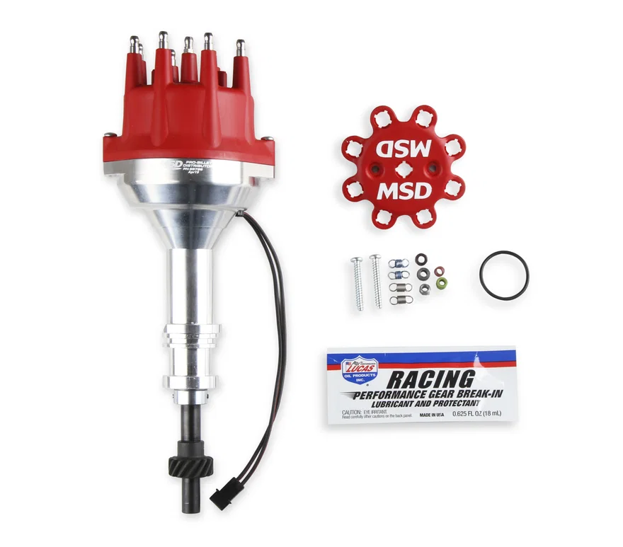 Distributor, Ford 351W, Billet, Small Cap, Steel Gear