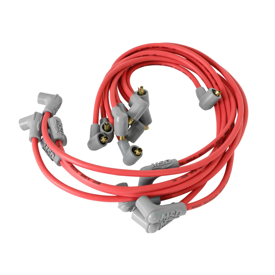 Super Conductor Spark Plug Wire Set ,Small Block Chevy, Socket Dist. Cap