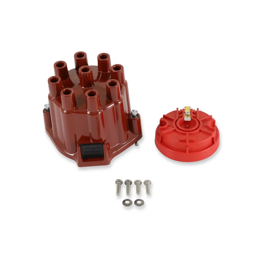Distributor Cap and Rotor, MSD/GM V8 Points