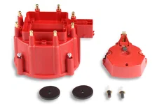 Distributor Cap and Rotor - GM HEI - Red image 2
